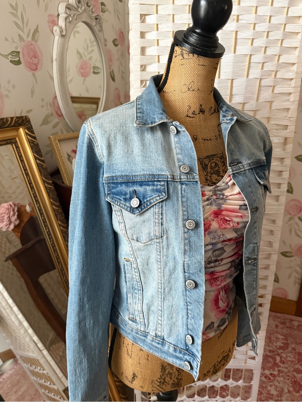 Classic Light Blue Denim Jacket - Morning Lavender